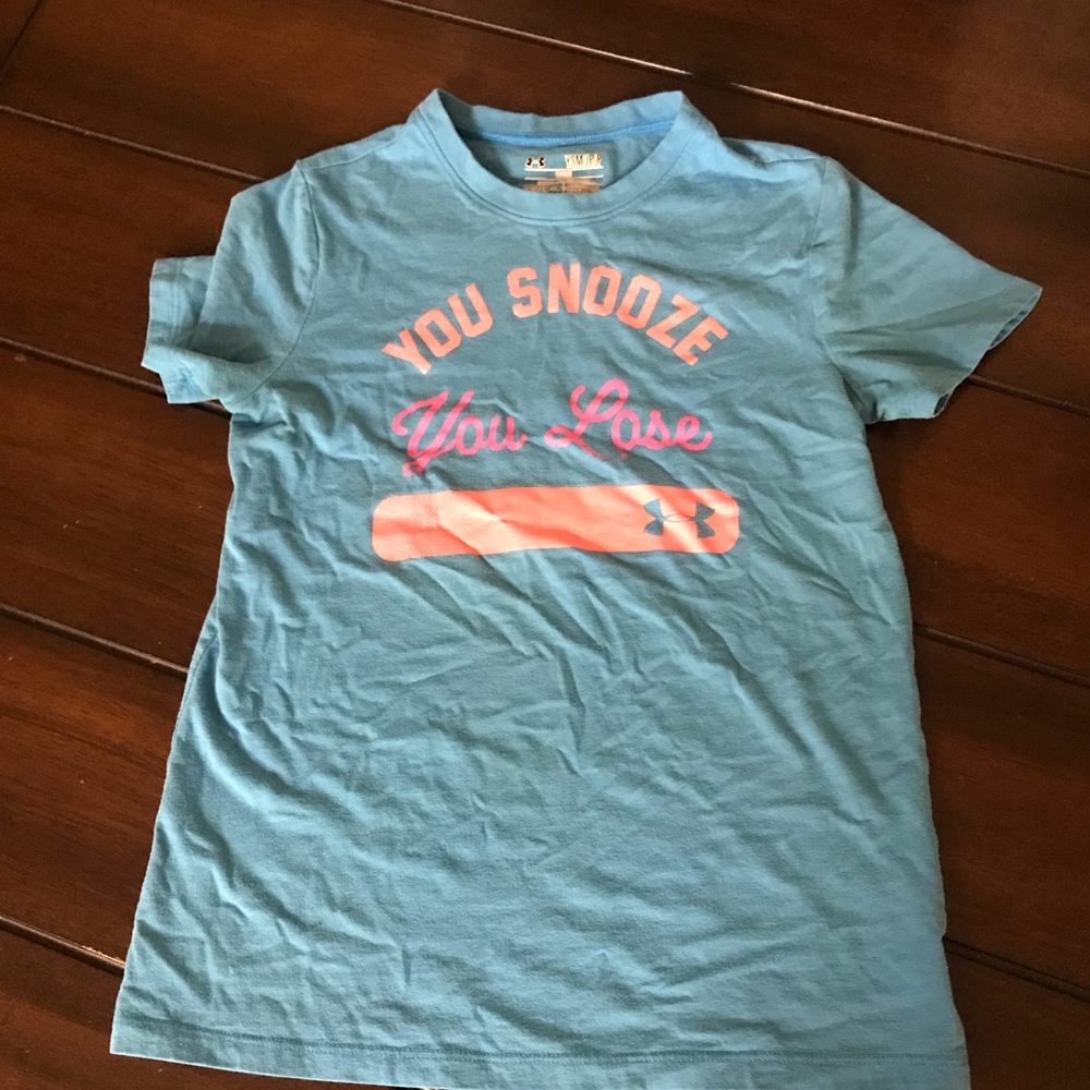 Youth size girls girls under armour shirt